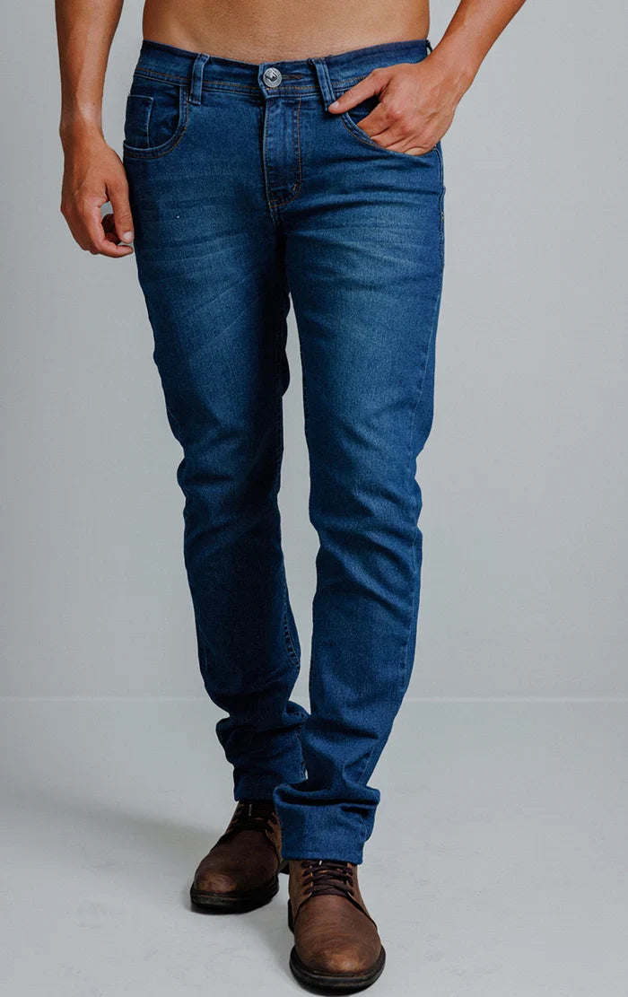 Calça Jeans Slim Megaflex com Elastano Garcez