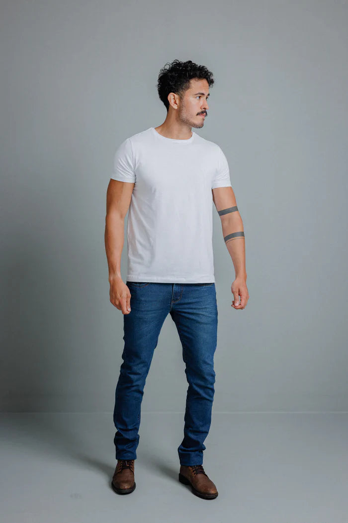 Calça Jeans Slim Megaflex com Elastano Garcez