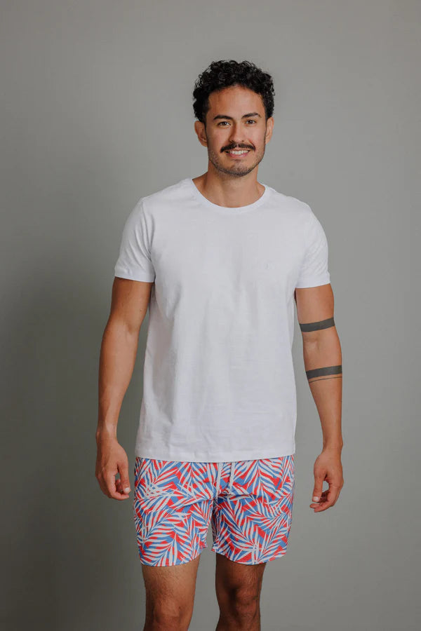 Short Praia Estampado com Elastano