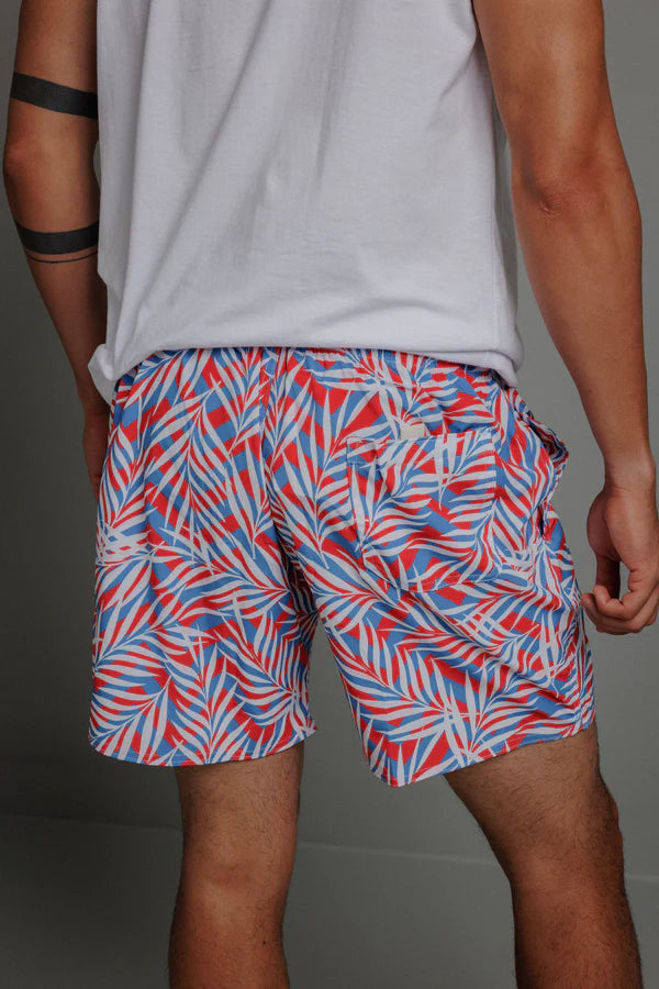 Short Praia Estampado com Elastano