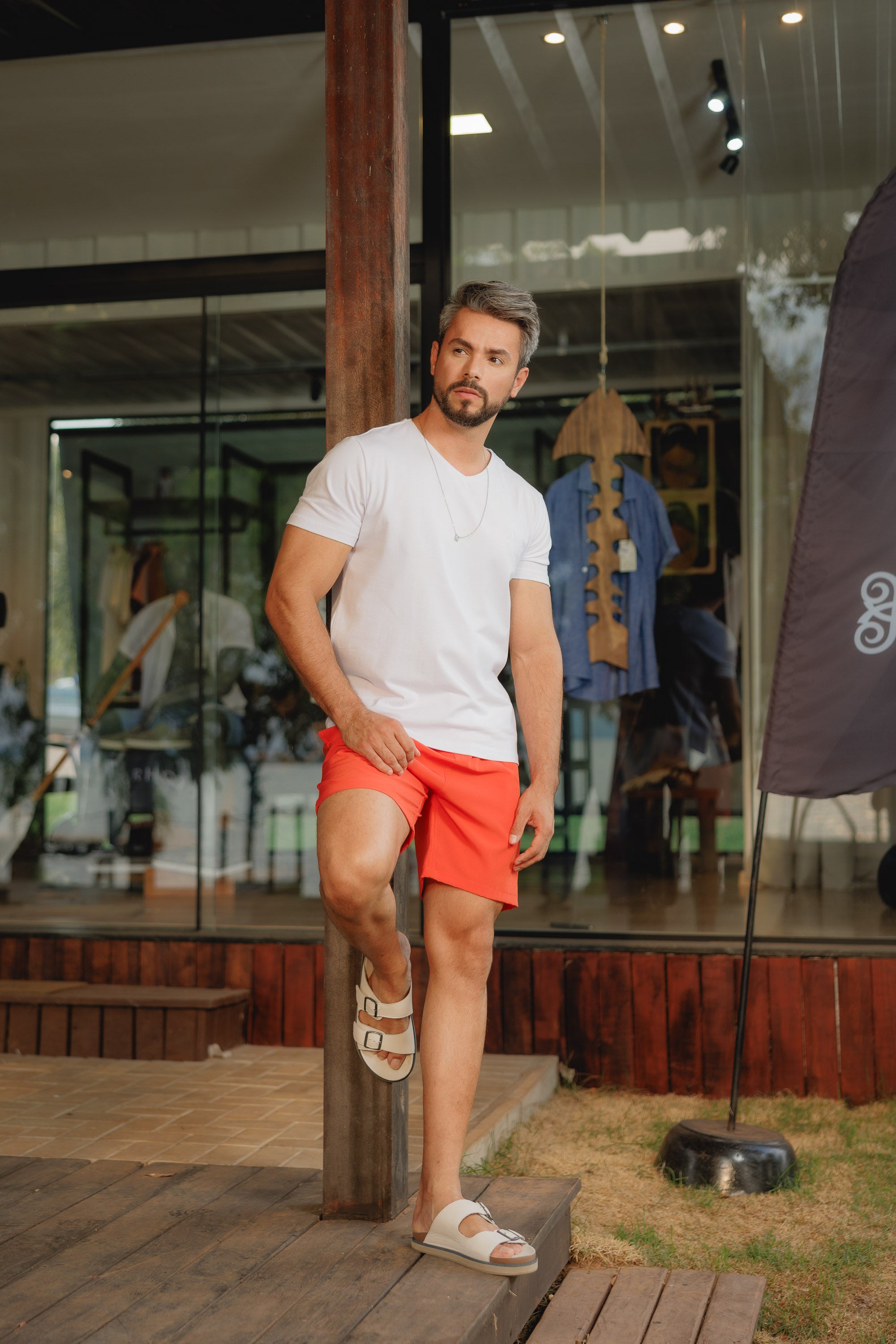 Short Praia Liso Gold