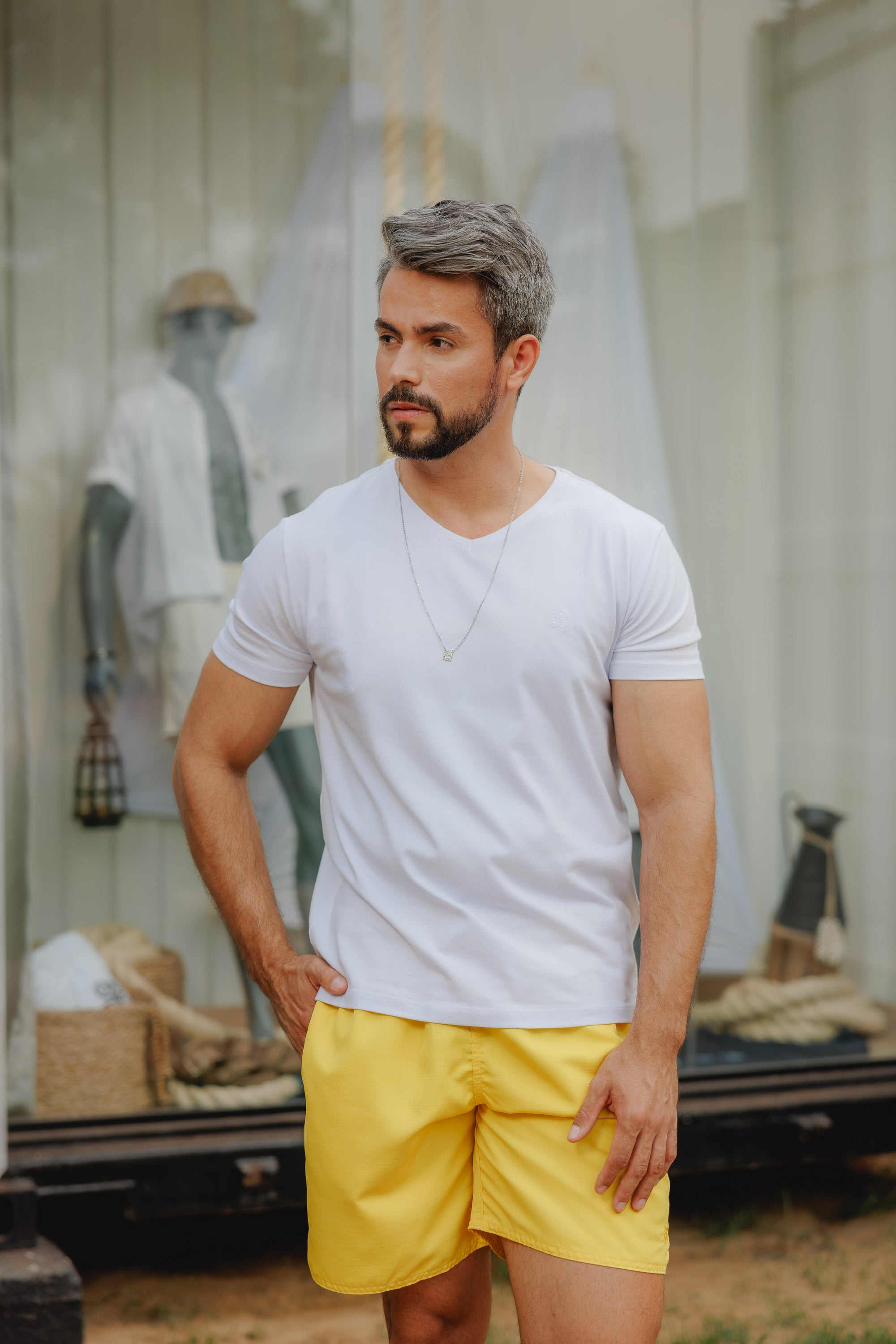 Short Praia Liso Gold