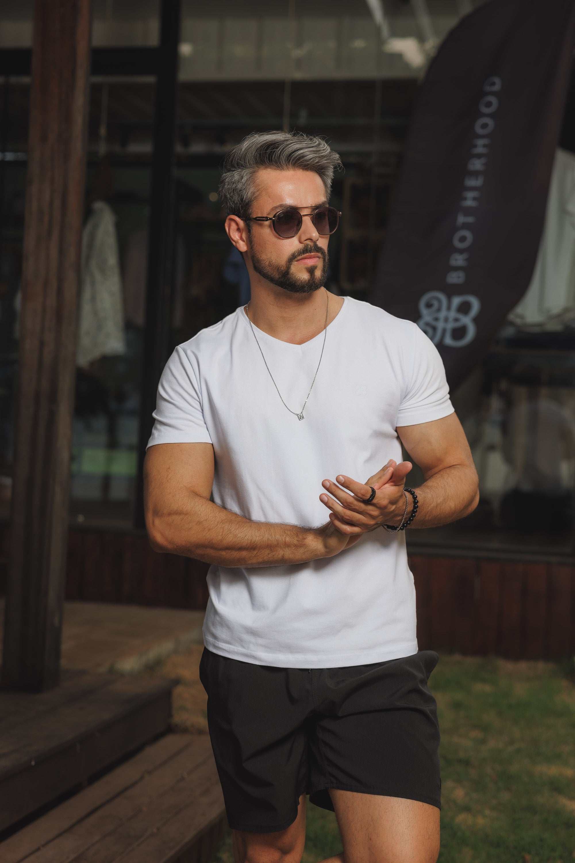 Camiseta Prime Cotton Blend Gola V