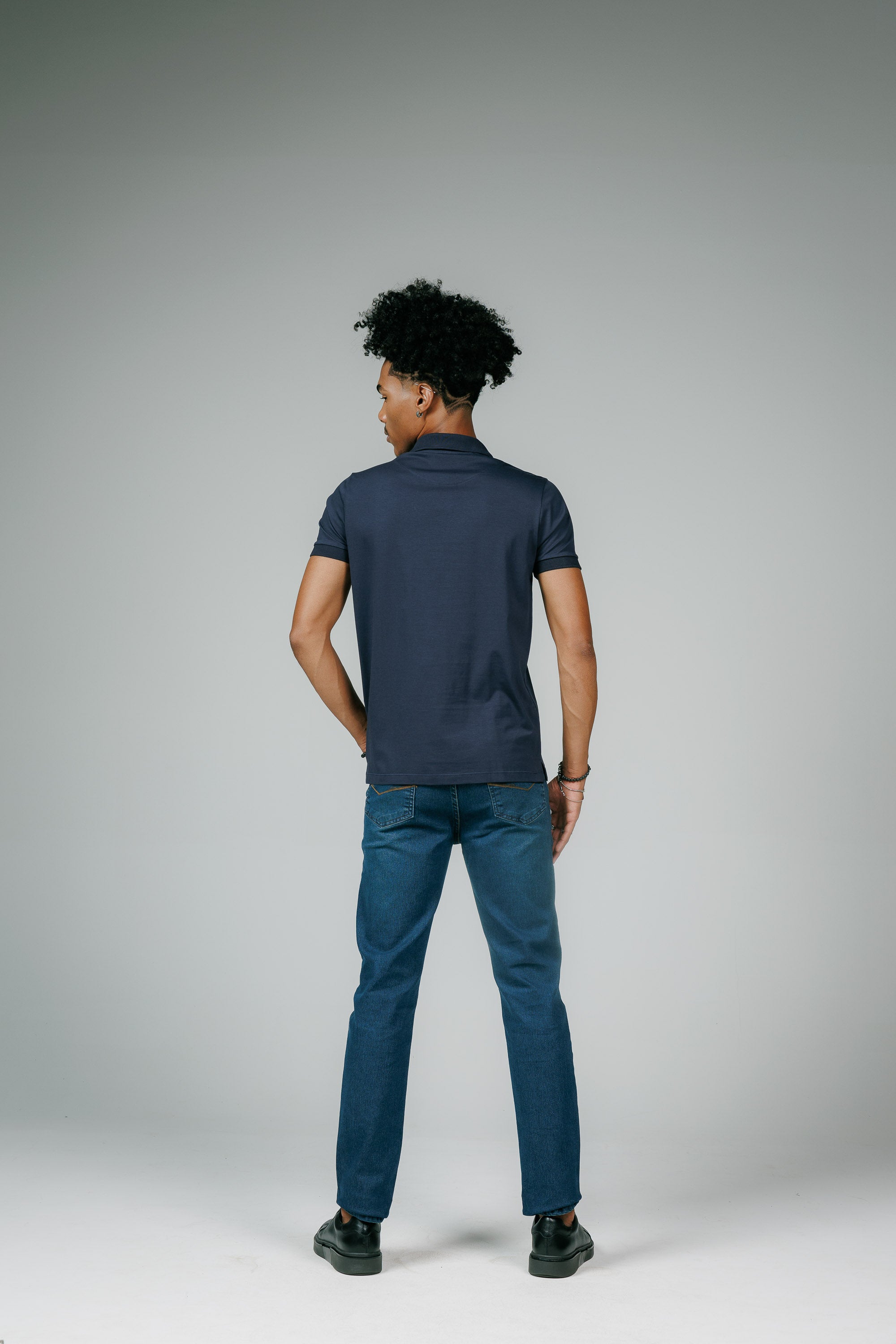 Polo Cotton Pima com Elastano Lisa