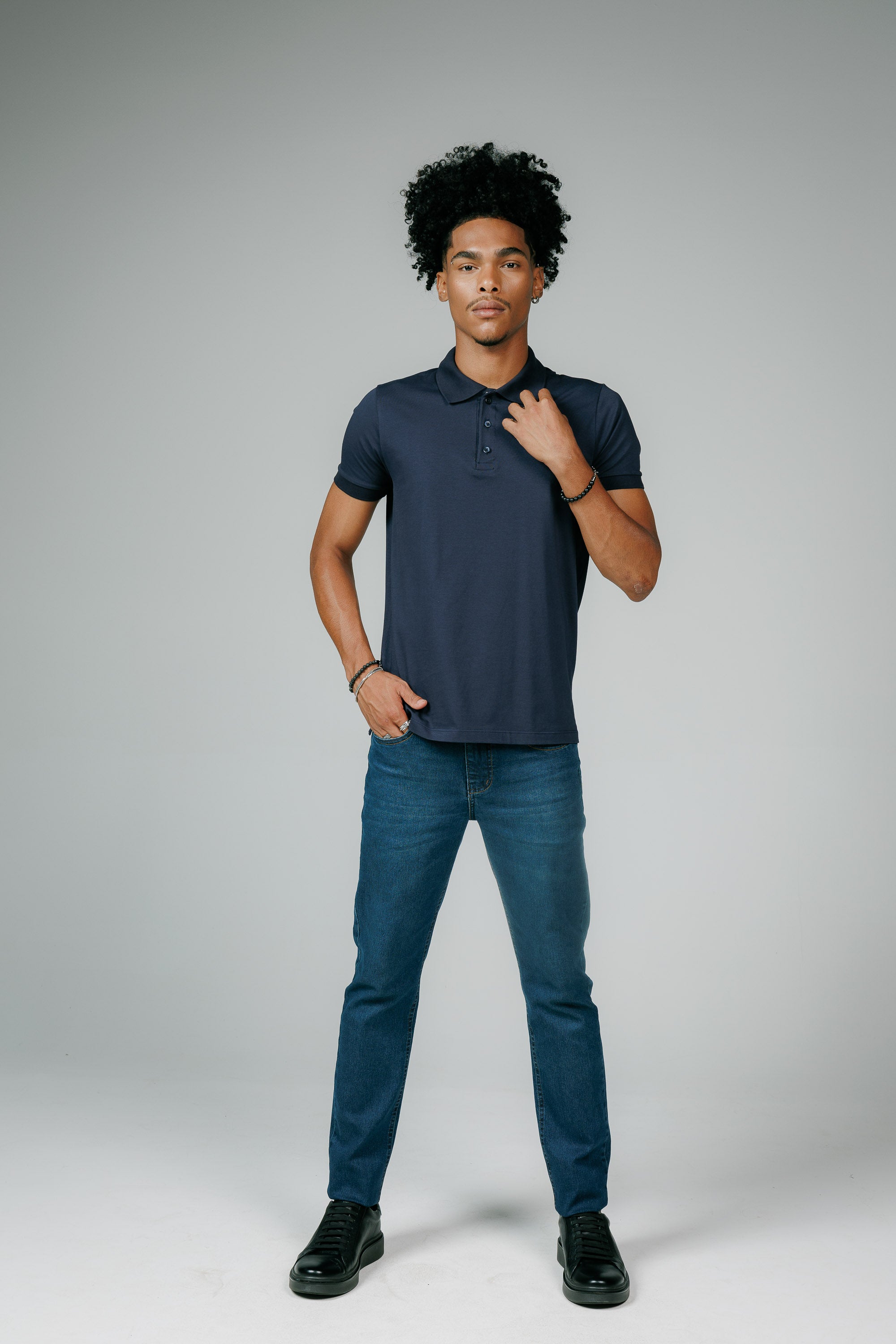 Calça Jeans Slim Megaflex com Elastano Garcez