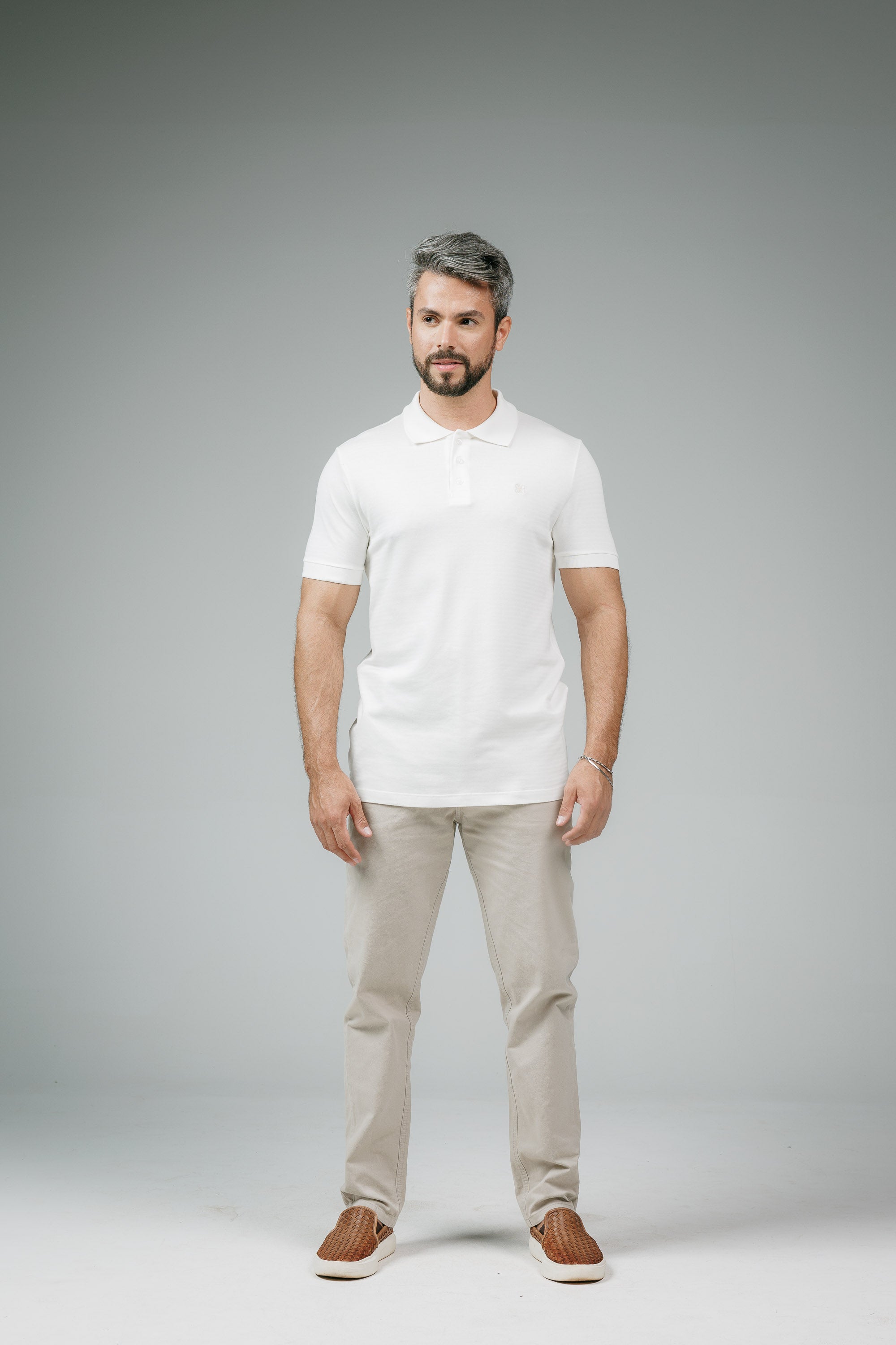 Polo Cotton Pima com Elastano Lisa