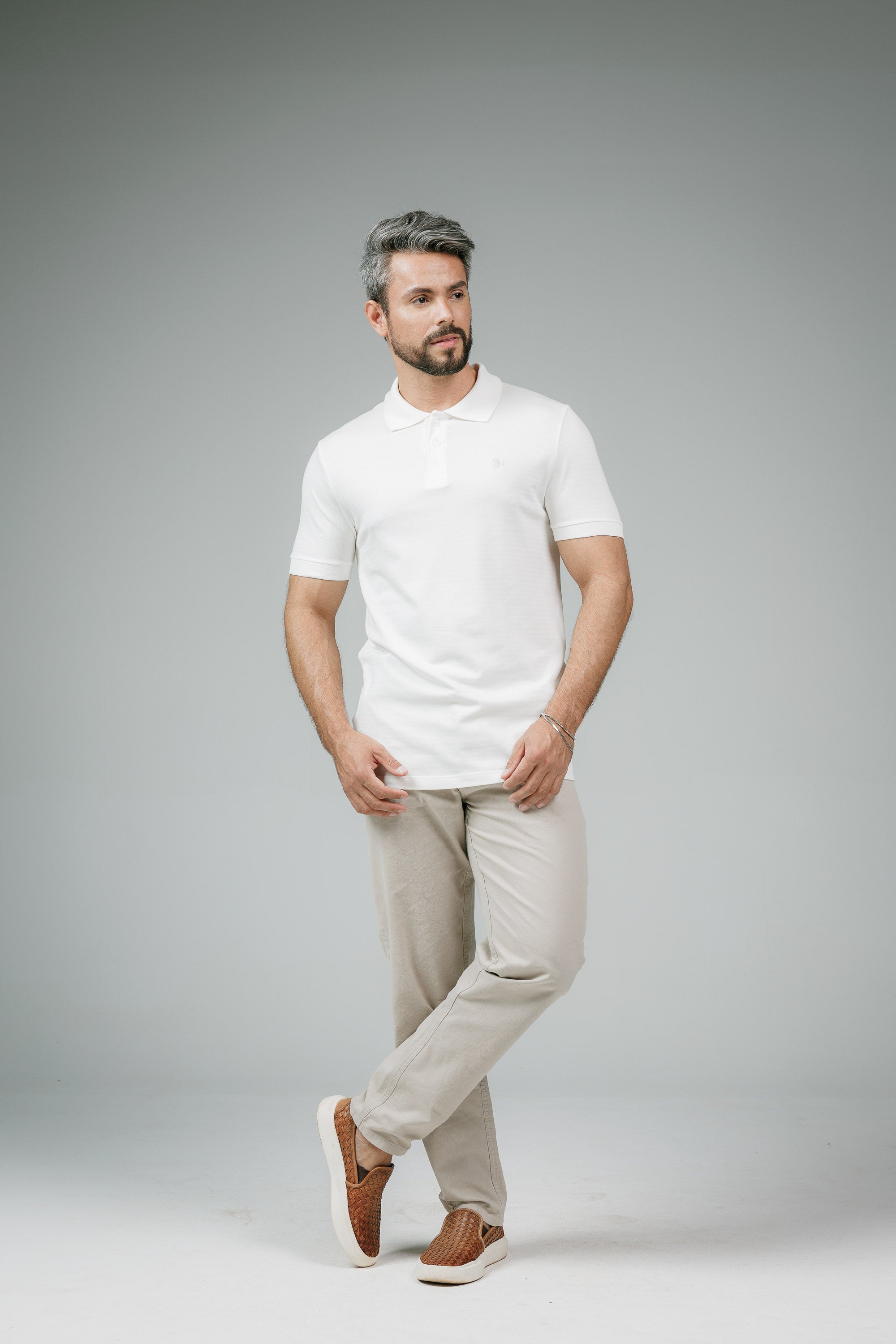 Polo Cotton Pima com Elastano Lisa