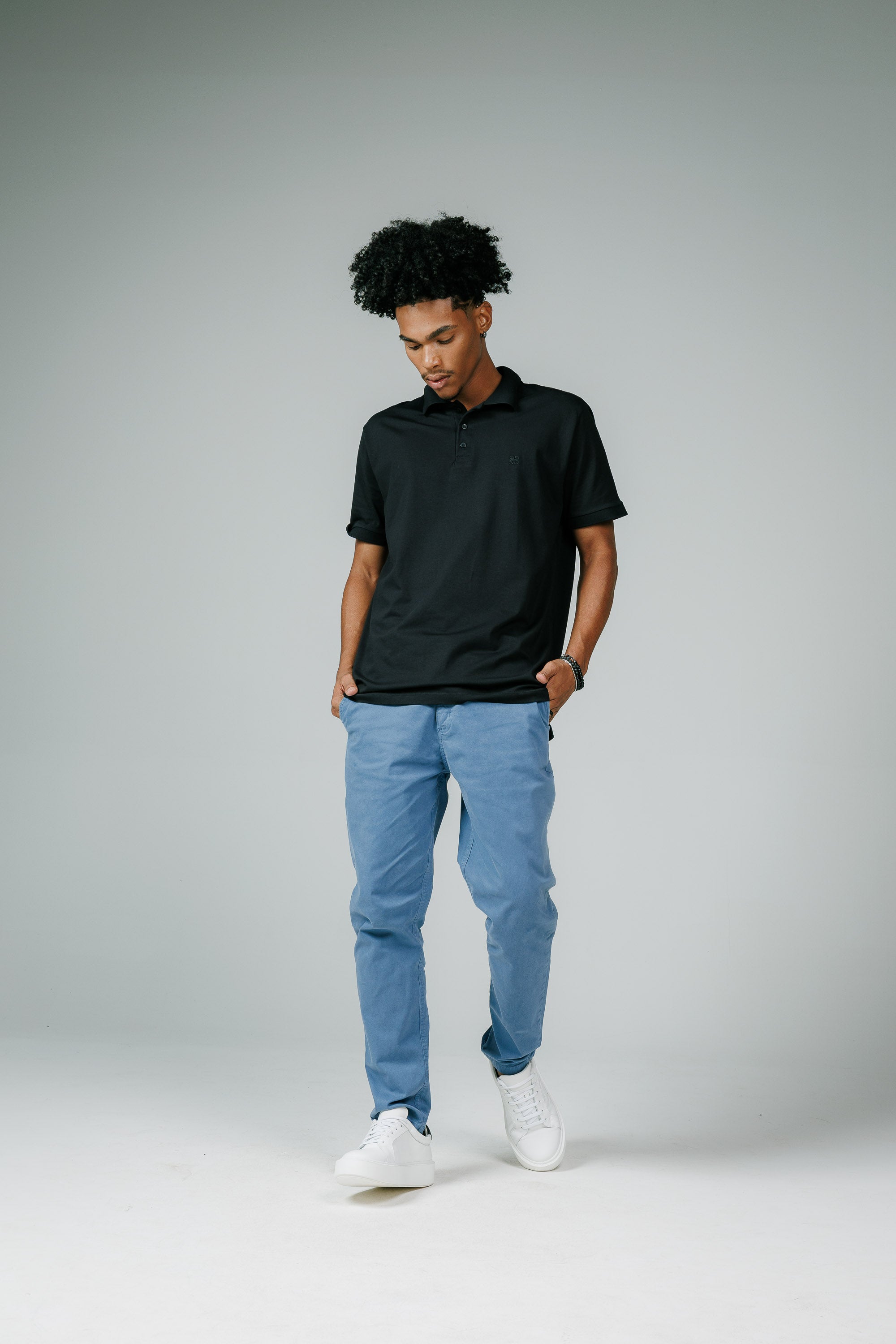 Polo Cotton Pima com Elastano Lisa