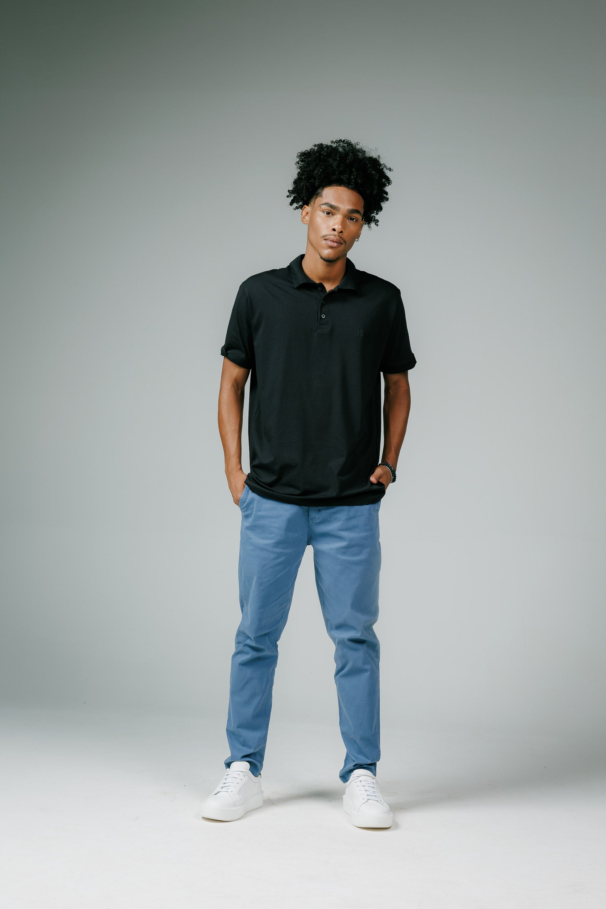 Polo Cotton Pima com Elastano Lisa