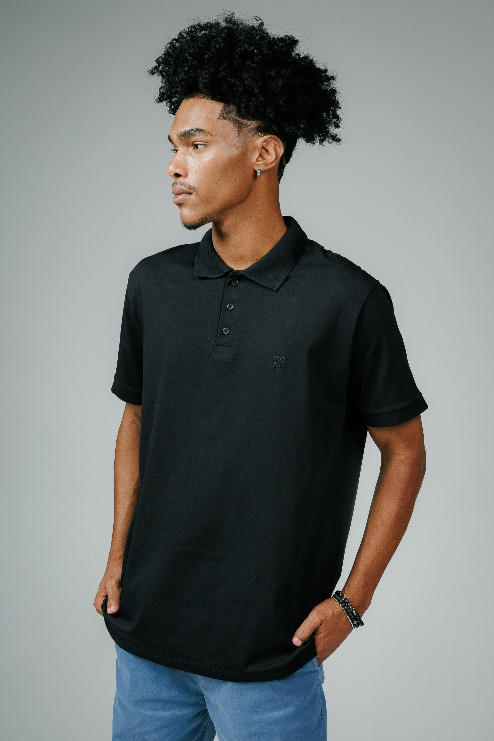 Polo Cotton Pima com Elastano Lisa