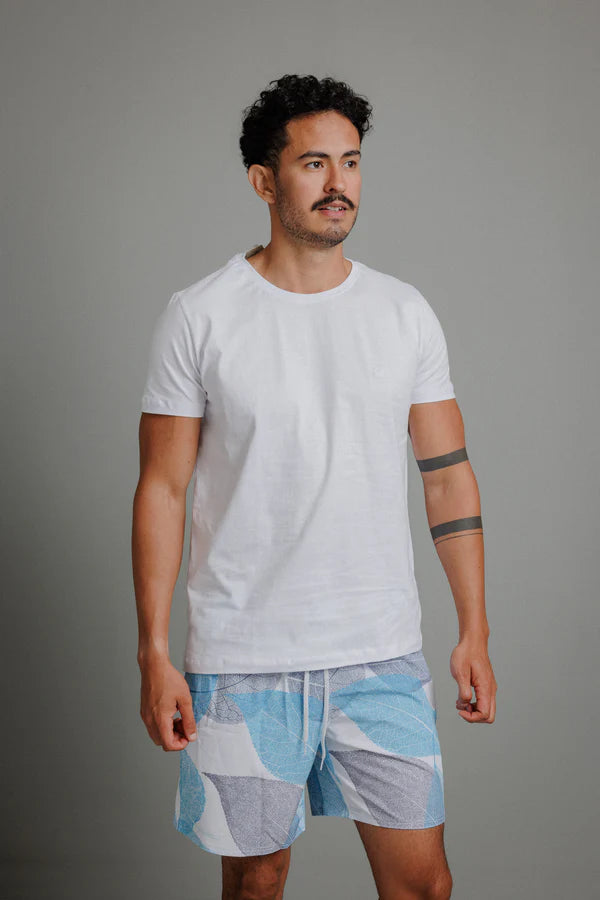 Short Praia Estampado com Elastano