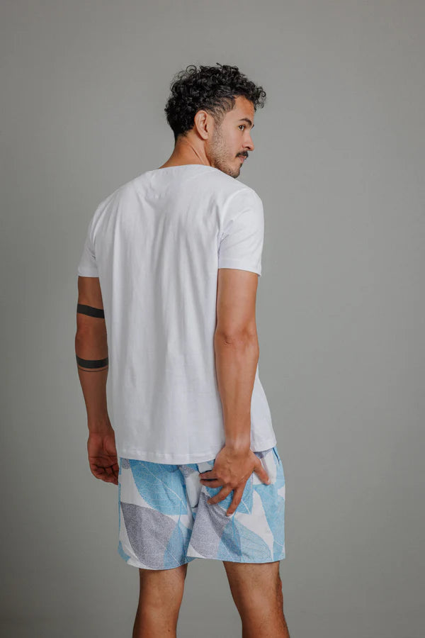 Short Praia Estampado com Elastano