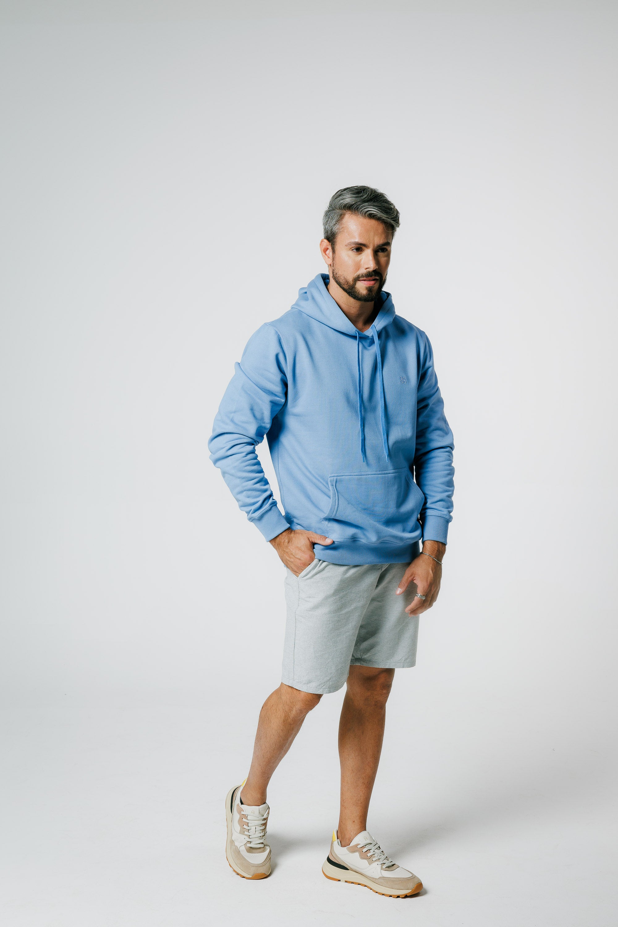 Moletom Hoddie Canguru Liso Felpado 2 Cabos