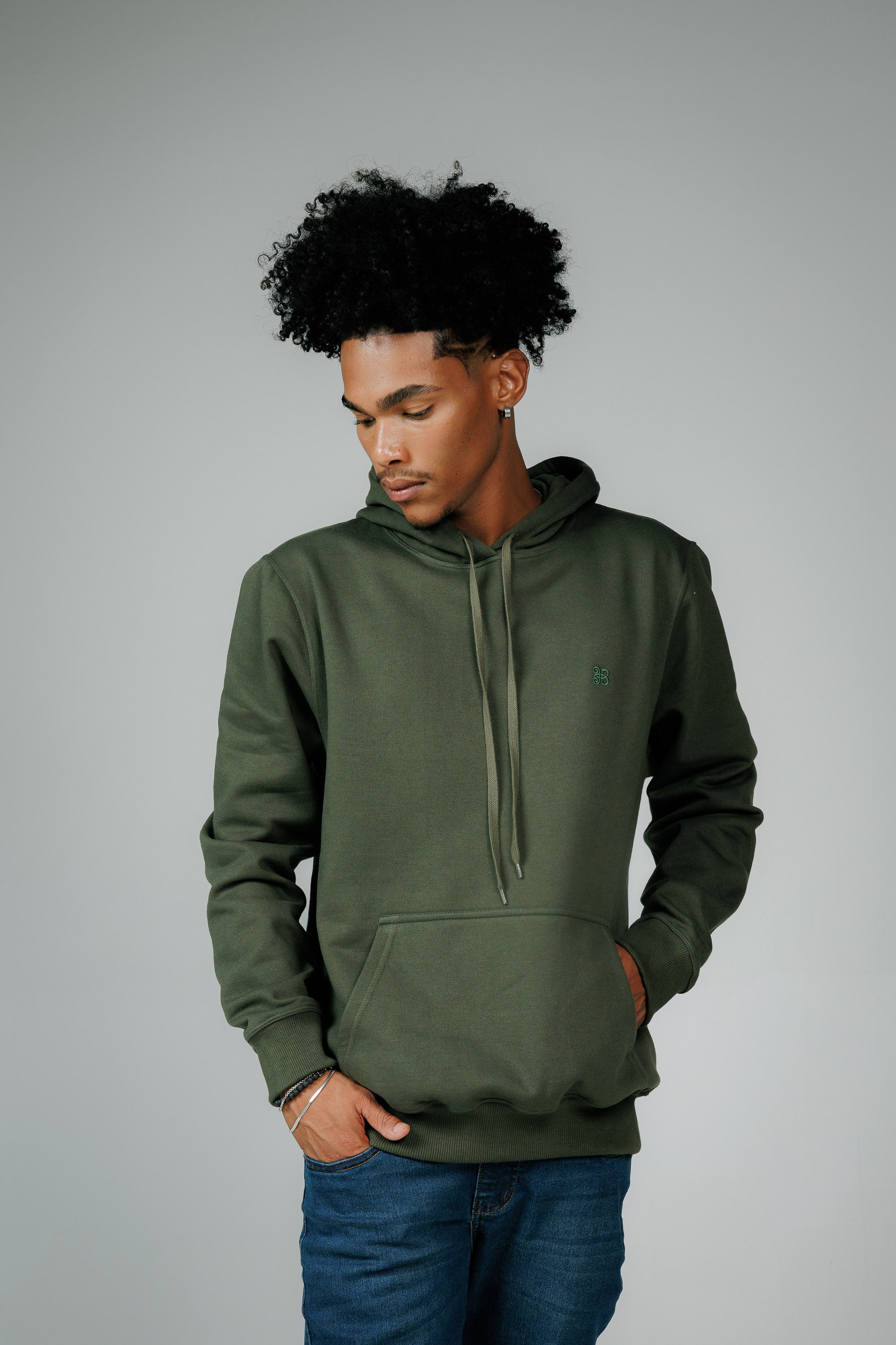 Moletom Hoddie Canguru Liso Felpado 2 Cabos